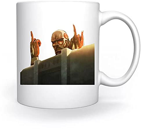 Titan Attacke Tasse Weiß Für Kaffee Tee Cappuccino Kakao Mug White Coffee Tea Cacoa