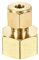 sourcing map Compression Tube Raccord G1/2 Femelle Filetage x 6mm Tube OD Droit Couplage Adaptateur Laiton