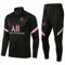 WDDWYHLL Survêtement de football à manches longues respirant pour homme, respirant, pour la course, pour enfant, Noir , S