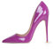 Zhabtuc Scarpe con Tacco a Spillo Donna, Sexy Scarpe Décolleté 12cm Tacchi Alti Classici a Punta Pelle Verniciata Viola Taglia 37 EU (7 US)