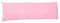 British Home Bedding Bolster Pillow Case Long Body Orthopaedic Support Maternity Pregnancy Pillow Case (Double 4.6 FT 19X 54, Pink)
