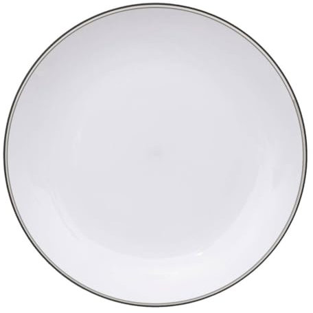 5five - assiette square gris charbon 25cm
