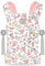 GAGAKU Puppentrage für Kinder Puppen Bauchtrage Puppen Tragesitz Puppenzubehör mit Verstellbaren Trägern - Rosa - Blüte