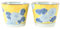 Mino ware STY005 Sobachoko Teetasse aus japanischer Keramik, hergestellt in Japan (Import aus Japan), blaue Blumen in Gelb, 2 Stück