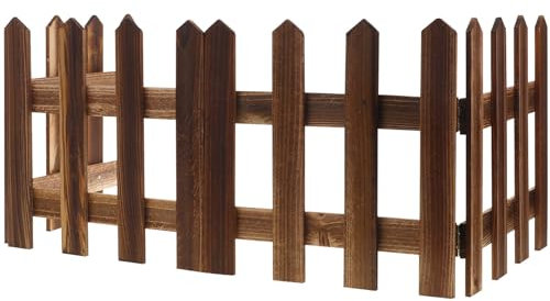 Operitacx Krippe Dekor Indoor Zaun Decoración De para Exteriores Gartenpaneele Privatsphäre Weihnachtsbaum Zaun Braun Lattenzaun Grenze Garten Lattenzaun Landschaft Fechten Grenze