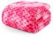 Exclusivo Mezcla Plaid Couverture Polaire 150 x 200 cm, Plaid Jeté de Canapé, Couverture pour Le lit léger Douillet et Moelleux pour Toute la Saison, Tie-Dye Rose Vif