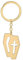 WEVENI Neuheit Halloween Sensenmann Schlüsselanhänger Schädel Schlüsselanhänger Autotasche Geldbörse Zubehör Charms für Frauen Mädchen Schädel Geschenke (Gold Sarg)