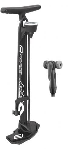FORCE Profi Star Aluminium Fahrradpumpe mit Manometer 11 Bar