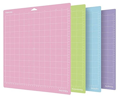 Doengdfo 4 StüCk Gemischte Farbe PVC Gitter Schnitt Pads Schneiden Plotter Pad ZubehöR für Maker/Cameo 4