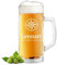 polar-effekt Bierkrug Bierseidel 0,5 L mit Gravur - Geschenke für Männer - zum Geburtstag, Jubiläum und Weihnachten - spülmaschinenfestes Bierglas - mit Füllstrich - das Männergeschenk für Genießer