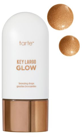 Tarte Key Largo Glow Bräunungstropfen, Bronze-Schimmer, 35 ml Flüssigkeit in Tube für natürlichen Glow auf dem Gesicht