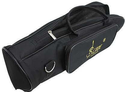 Trompetenkoffer, weiche Trompetentasche, Doppelreißverschluss, Aufbewahrungstasche, Trompetentasche, mit verstellbarem Schultergurt, Trompetenkoffer, wasserdicht, Trompetentasche, Gigbag für Profis,