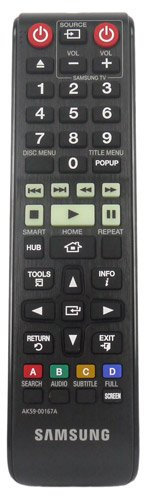 Original AK59-00167A Remote Control Compatible with Samsung BDF7500EN BD-H6500 BD-F6500/XN BDF6500XN BD-F6500/XT BDF6500XT Blu-ray Player