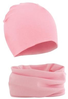 WUWYOUWL Cappello in morbido cotone per neonato, con gnomo, set da due pezzi, per 1-3, unisex, per l'autunno e l'inverno, Colore: rosa., Taglia unica