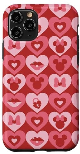 iPhone 11 Pro Disney Mickey and Minnie Mouse Valentine’s Day Heart Pattern Case