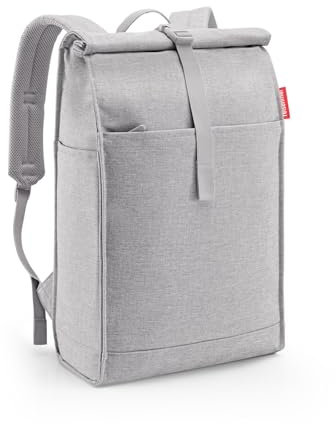 reisenthel urban rolltop backpack twist sky rose - urbaner und stylischer Rucksack, modernes Design, geräumiger Rucksack für Freizeit, Arbeitsweg und City-Trip