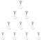 Briana Williams 10stk Lippenpiercing Bioflex Flexibel Labret Stud Ohrstecker Tragus Helix weiß Zirkonia Piercing 1.2mm 6mm