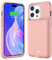 BOPPS Battery Case for iPhone 15/15 Pro【15W Fast】 Slim 7000mAh Portable Rechargeable Protective Extended Charger Cover for iPhone 15,15 Pro Charging Case-6.1inch,Pink