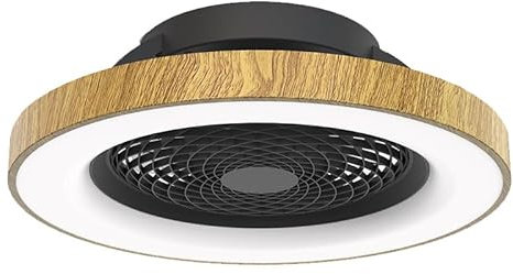 Ventilador TIBET LED 70W negro - madera