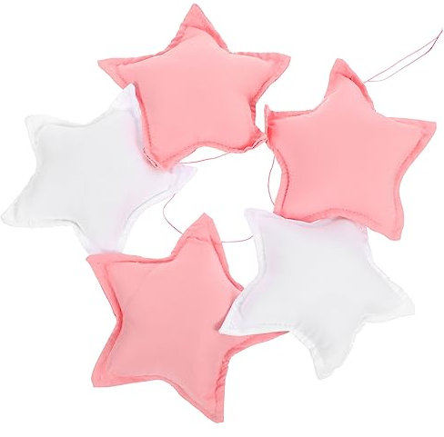 ULTECHNOVO Decorazione a Forma Stella Sospesa 5 Stelle Appendere Decorazione Murale Leggera Camera dei Ragazza Accessorio Fotografico