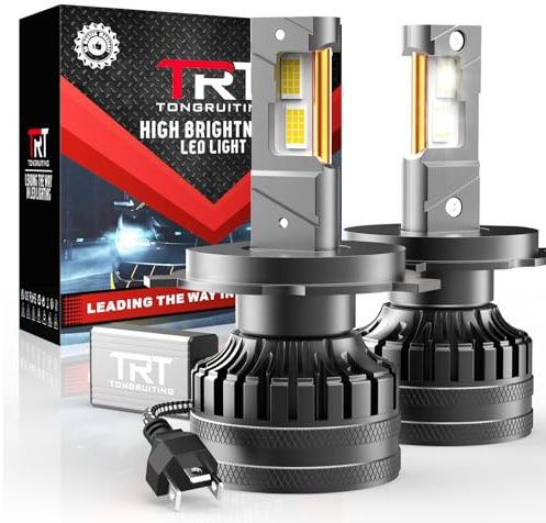 Bombilla LED H4 para Coche, 160W 38000LM 30 Chips CPS, 600% Más Brillante | Alta luminosidad Bombillas para Faros de Coche 6500K Blanco frío LED Lámpara Luces, Luces largas y Cortas Kit, 2 Piezas
