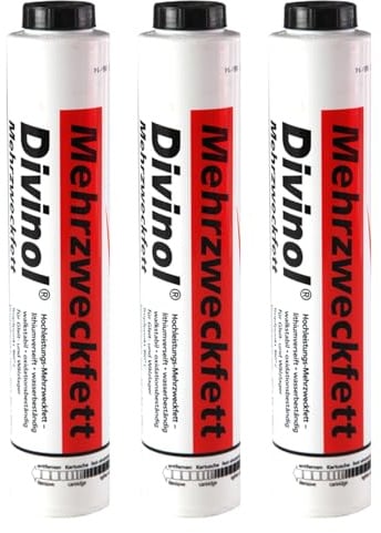 Divinol 22971 Universal Mehrzweckfett 2 400g Lithium Fett Schmierfett Lithiumfett universell einsetzbares Langzeitfett temperaturbeständiges Gleit Wälzlager Fett wasserbeständig Lube Shuttle (3x400g)