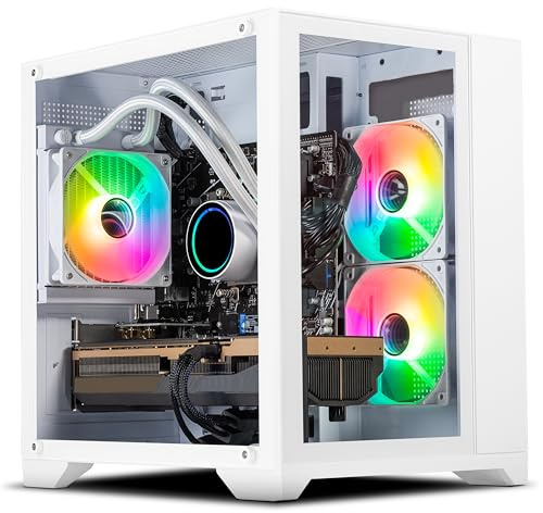 Scan Voir PC de Jeu à Refroidissement Liquide | RTX 5060 8 Go | Ryzen 5 8400F 6 cœurs | 16 Go de RAM | SSD M.2 1 to | Éclairage RVB Dynamique | WiFi | Compatible Streaming | Windows 11