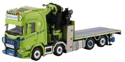 YRXIAO 1 50 pour Camion-Grue 8x2 Série R Présentoir De Collection pour Maquettes Remorques À Plateau Souvenirs
