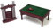 Puppenhaus Miniatur Möbel 1:12 Maßstab Mahagoni Billardtisch Snooker Set