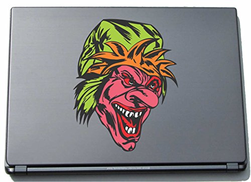 INDIGOS UG Laptop Aufkleber Monster sinister 118mmx150mm - Laptopaufkleber selbstklebend - Notebook - Laptopfolie für Deckel