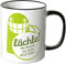 WANDKINGS® Tasse, Spruch: Lächle! Du Kannst sie Nicht ALLE töten … - SCHWARZ