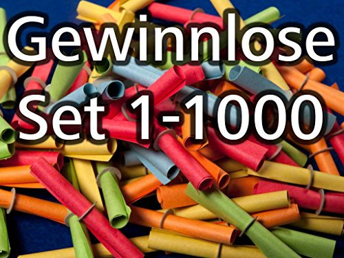 Röllchenlose bunt gemischt, Set 1-1000