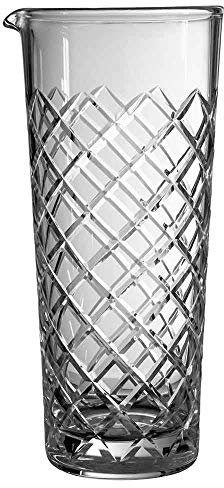 Urban Bar Tall Mixing Glass 85cl in Gift Box, Classico, Lead Free Crystal Cut Glass 26.5cm high Model No UB4263