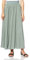 ONLY Damen Maxi Falten Rock | Einfarbiger Plissee Skirt mit Gummizug | Wadenlanges Basic ONLVENEDIG, Farben:Grün, Größe:S