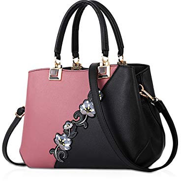 NICOLE & DORIS 2025 Nouveau Sac à Main Femme Sac Cabas de Mode Sac D'épaule Sac Fourre-Tout Sac à bandoulière Sac Travail Rose 2