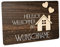 Crealuxe Personalisierbare Fußmatte - Motiv Haus - Türmatte mit Wunschtext, Name oder Motiv – rutschfest – 60x40 cm – Türvorleger für Innen & Außen – Geschenkidee Einzug, Hausflur oder Büro