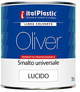 Smalto a Solvente per Ferro e Legno Lucido OLIVER 0,375 Lt COLOR (Beige 130)