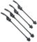 Unxuey 2 Pairs Black Bike Quick Release Axle Bicycle Wheel Hub Front and Rear Skewers Clip Bolt Lever for Road Mountain Bicycle MTB