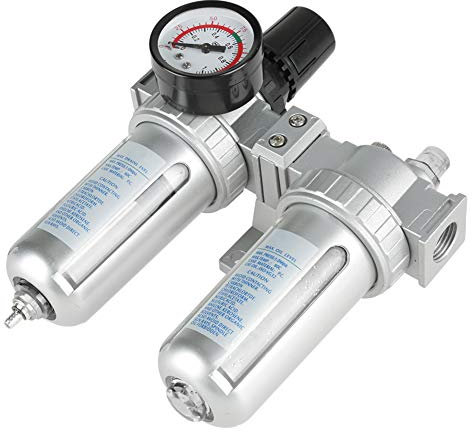 Wakects Regolatore del filtro dell'aria, separatore di olio 1/2 , filtro per compressore d'aria, compressore d'aria per compressore e utensili ad aria