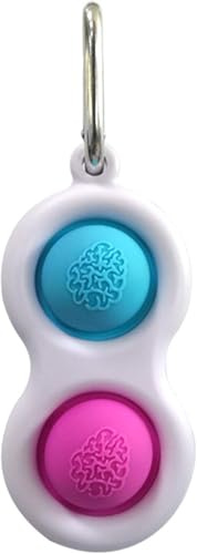 Cunluna Dimple Toy Simple Sensory Toys with Reduce Anxiety and Stress, Mini Fidget Toys Decompression Keychain Pendants Cellphone Chain