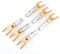 Banana Plugs, 6 x 4mm Gold Plated Pure Copper Banana U Fork Y Spade Plug Speaker for Banana Head Speaker Line
