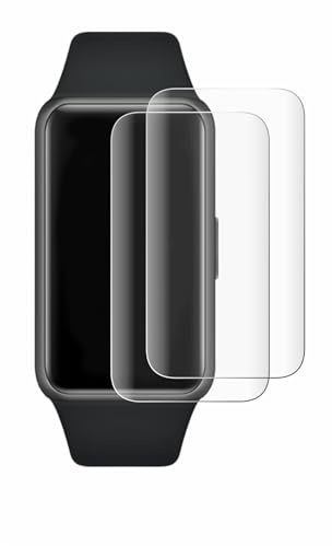 BROTECT Schutzfolie für Huawei Band 6 | 2 Stück Transparenter Displayschutz Made in Germany Klare Full-Screen Folie Full-Cover 3D Curved Montage Kit