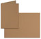 DIN A5 Faltkarten - Sandbraun (Kraftpapier) - 50 Stück - Einladungskarten - Menükarten - Doppelkarten - Blanko - 14,8 x 21 cm - FarbenFroh by Gustav Neuser
