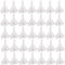 50 Piezas Embudo Pequeño Mini Embudo Embudo Pequeño Plastico Embudos de Perfumería Mini Embudo Transparente Embudo Cosmético Mini Embudo de Viaje de Plástico para Transferir y Llenar Líquidos