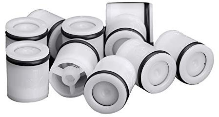 Vestito semplice 20pcs Non ritorno Doccia Doccia Valvola a testa Plastica Doccia Valvola Valvola Valvola dei rubinetti Filtri Cucina Bagno Plumbing Connector Connettore Valvola scaldabagno durata