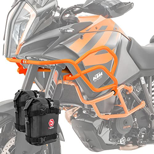 Verkleidungsschutzbügel + Taschen XL X21 kompatibel mit KTM 1190 Adventure/R 13-16 orange