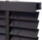 Holz Jalousie 50mm - Schwarz - 160 cm x 175 cm - Fenster und Tür Jalousie - Holz-Jalousie