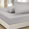 Imperial Rooms Double Fitted Sheet Grey - Extra Deep 16/40CM Bed Sheets Brushed Microfiber Easy Care Soft Fitted Bed Sheet - Shrinkage and Fade Resistant