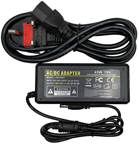 Multibao 15V 3A Adapter LED Power Supply Adapter, DC/AC Converter LED Driver Lighting Transformer for LED Strips CCTV cameras UK Plug Power Converter