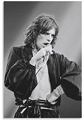 Mick Jagger Great Singer Poster Kunst Poster Leinwand Gemälde Dekor Wanddruck Foto Zuhause Moderne dekorative Poster gerahmt 20 x 30 cm